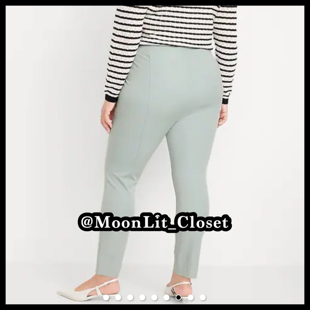 Old Navy Extra High-Waisted Polished Pixie Skinny Ankle Jeans  18 Silver Sage - Picture 3 of 4